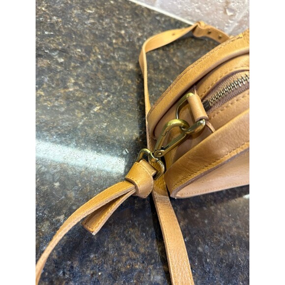 Madewell The Sydney Zip-Top Crossbody Bag Antique Gold NEW - Picture 7 of 10